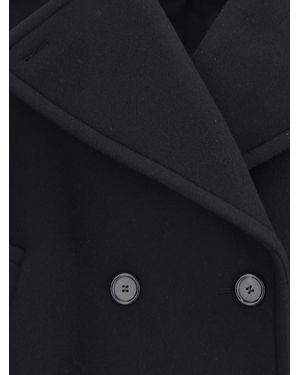 Chloé Coat Oversized Short Wool (Ovis Aries) - Blue