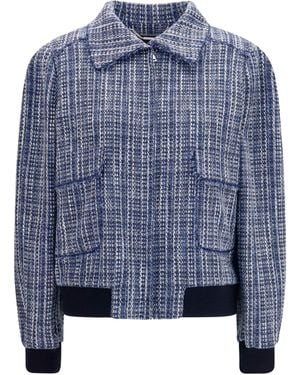 Kiton Tweed Jacket - Blue