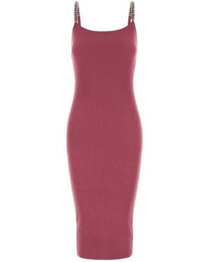 Michael Kors Dark Stretch Jersey Dress - Red