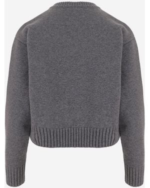 Patou Sweater Wool And Cashmere - Gray