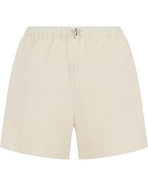 Moncler Shorts With Drawstring Polyester - Natural
