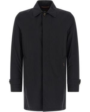 Moorer Vittor-Ac Trench Coat Polyamide Coats - Black