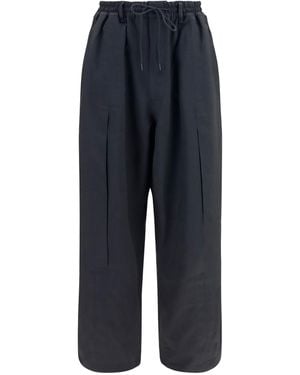 Y-3 Sport Uniform Pleated Pants Polyester Pants - Blue