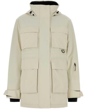 BOSS Ivory Stretch Nylon Jacket - Natural