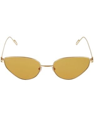 Cartier Semi Cat-Eye Sunglasses - Yellow