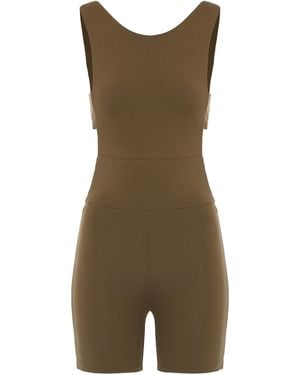 Live The Process Technical Fabric Jumpsuit Polyamide Jumpsuits - Green