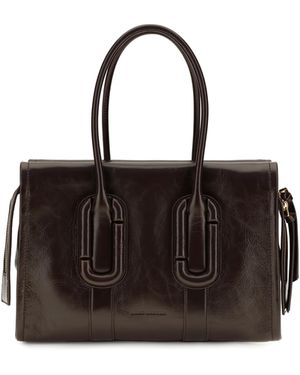 Marc Jacobs Babe City Tote Leather Handbag Calf Bos Taurus Shoulder Bags - Black
