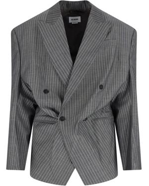 Hed Mayner Double-Breasted Blazer - Gray