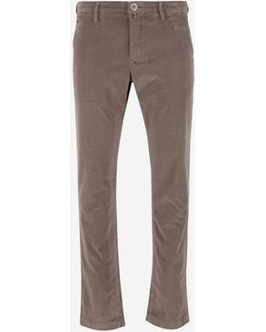 Jacob Cohen Stretch Cotton Blend Trousers - Grey