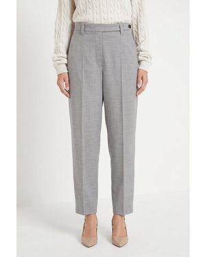 Brunello Cucinelli Light Wool Trousers - Grey