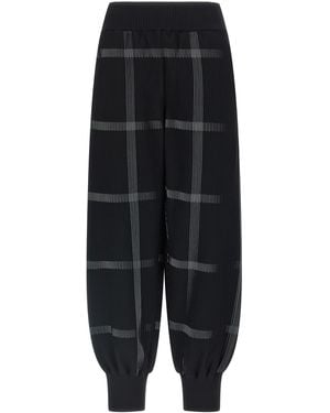 Pleats Please Issey Miyake Polyester Casual Trousers - Black