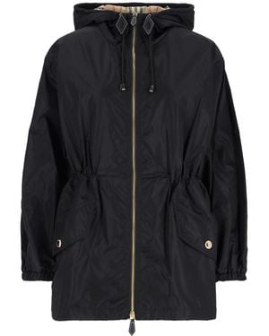 Burberry Check Zip Jacket - Black