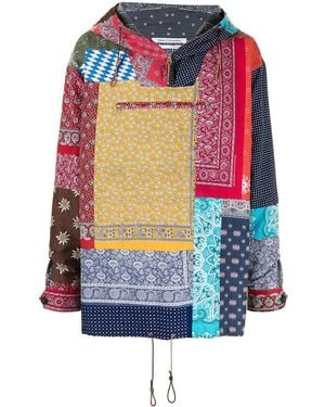 Children of the discordance Bandana Print Anorak Jacket - Blue
