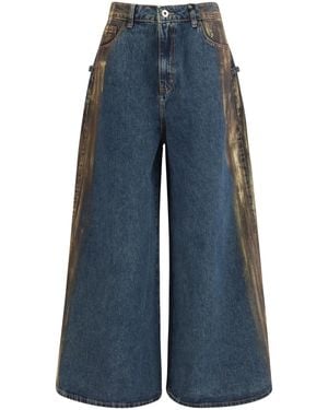 Ella Oversized Jeans Cotton; Polyester - Blue
