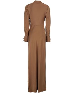 Jonathan Simkhai Long Dress Adelle - Brown