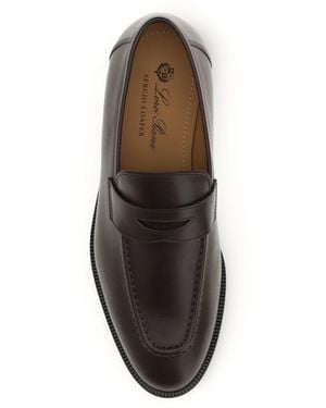 Loro Piana Loafers Sergio Calf Leather - White