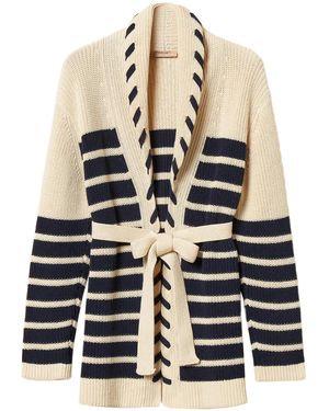 Twinset Cardi-Coat Maglia - White