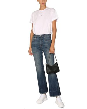 Stella McCartney Denim Jeans With Front Button Closure - Blue