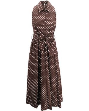 Lavi Dresses Cotton - Brown