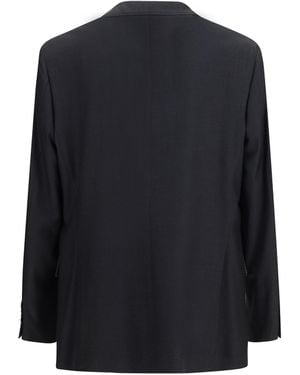 Brunello Cucinelli Jacket Houndstooth Merino Wool - Blue