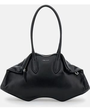 McQueen Manta Shoulder Bag - Black