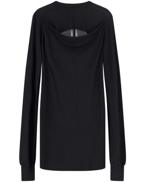 Rick Owens Cut-Out T-Shirt - Black