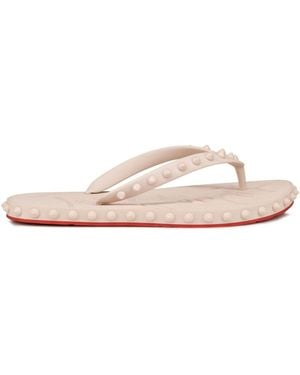 Christian Louboutin Super Loubi Flip Flops - Pink