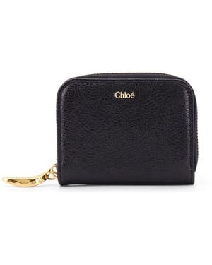 Chloé Banana Zipped Coin Purse - Black