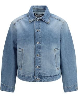 Jacquemus Denim Jacket Polyamide; Cotton - Blue