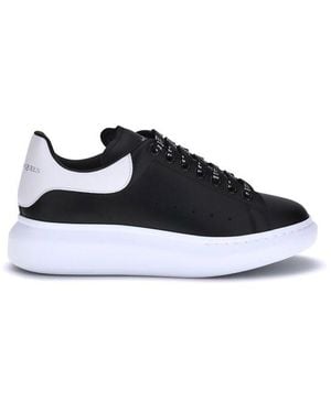 McQueen Leather Trainers - Blue