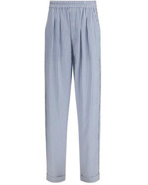 Tom Ford Multicolour Silk Bottoms Sleepwear - Blue