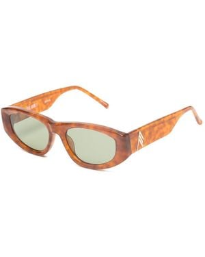 The Attico Maya D-Frame Sunglasses With Tortoiseshell Acetate Frame And Logo - Multicolour