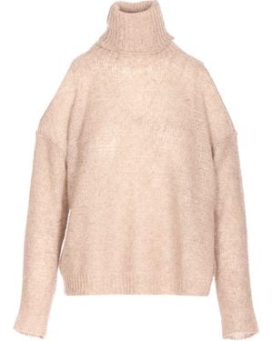 Roberto Collina Cut Out Sweater - Natural
