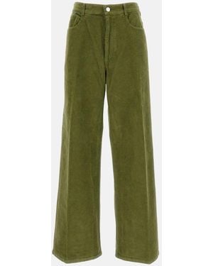 Cellar Door Ribbed Pants - Green
