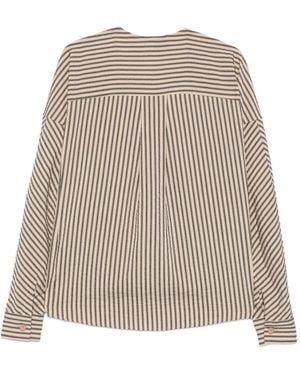 Alysi Shirts Viscose Cotton Silk - Natural