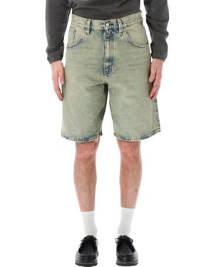 sunflower Super Wide Organic Denim Shorts Cotton - Green
