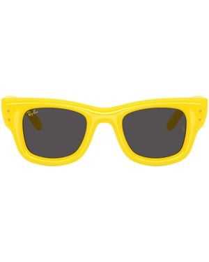 Ray-Ban Rb4940 Wayfarer Puffer By Asap Rocky Nylon Sunglasses - Yellow