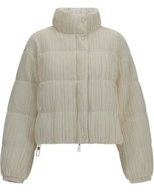 GONGDID DESIGN Reversible High-Neck Puffer Jacket - White