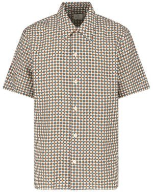 Paul Smith Geometric Print Lyocell Shirt - White
