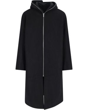 Rick Owens Gimp Wool Coat - Black