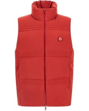 Moncler Sparky 1 Moncler Asap Rocky Sleeveless Down Jacket - Red