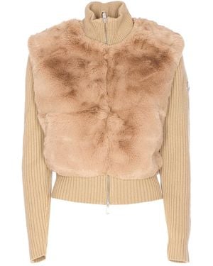 Moose Knuckles Dua Bunny Cardigan - Natural