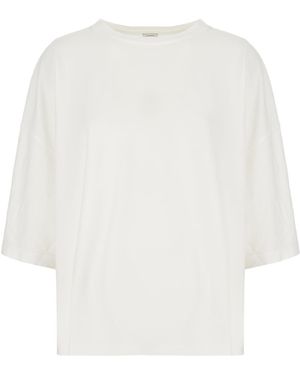 Malo Cotton Oversize T-Shirt - White
