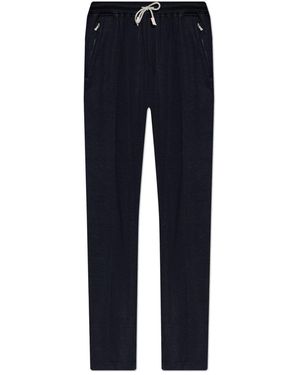 Eleventy Relaxed Fit Drawstring Trousers - Blue