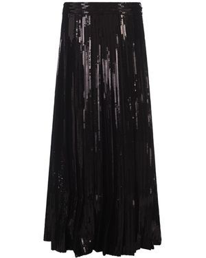 P.A.R.O.S.H. Pimpy Long Wide Skirt in White | Lyst