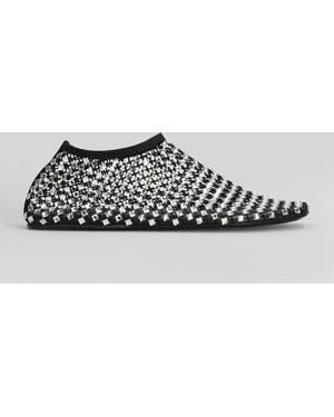Christopher Esber Minette Bezeled Mesh Ballet Flats - White