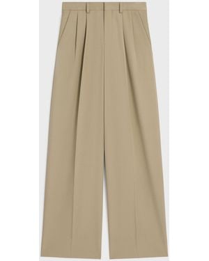 Celine Celine Pleated Pants - Natural