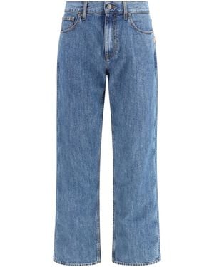 Burberry Straight Leg Jeans Cotton - Blue