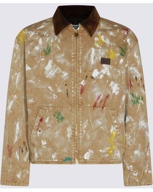 Moschino Sand Cotton Casual Jacket - Multicolour