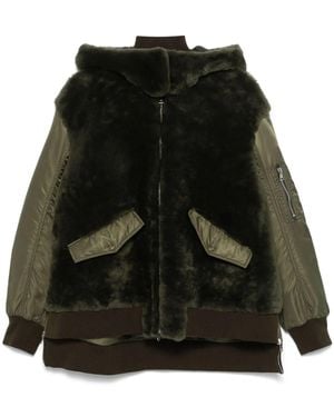 Blancha Shearling Jacket - Black